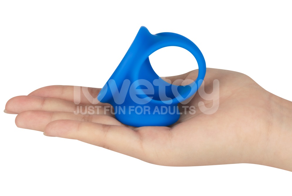 Unlock enhanced endurance and a more impressive profile with... Lovetoy - Pinnacle Pro Trio Grip Enhancer - Blue photo-5