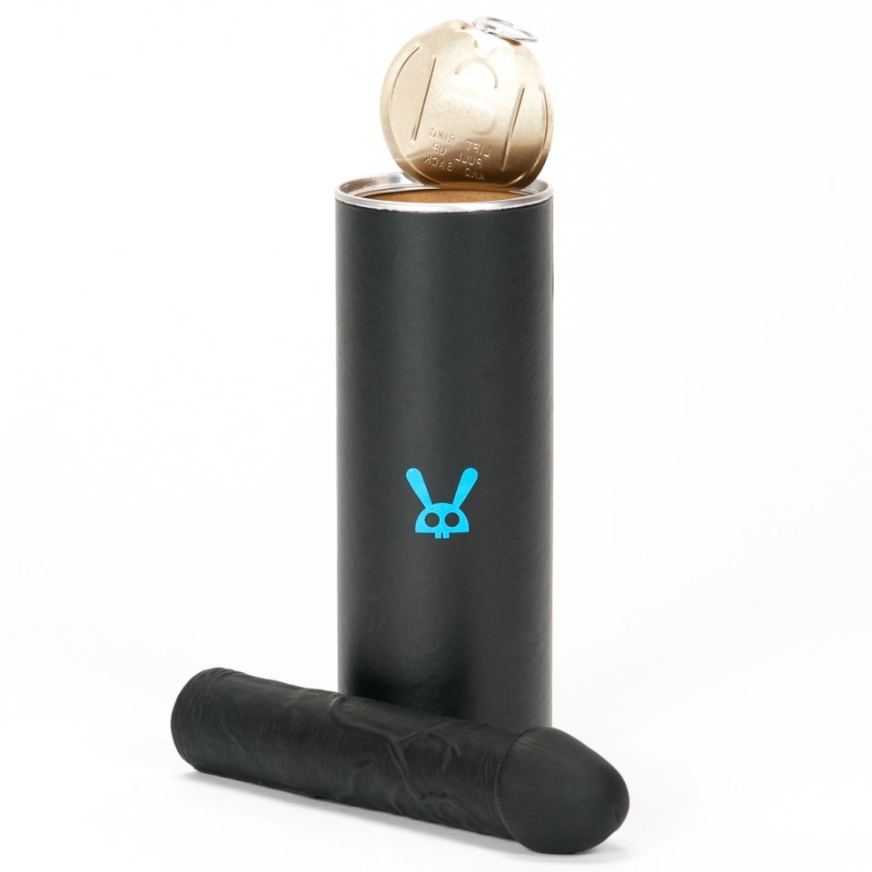 Black 8" dong supplied in hypoallergenic silicone. Pack... F-Machine - Dildo 8'' - Black photo-7