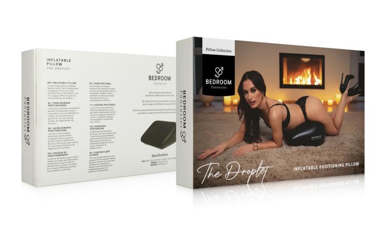 This inflatable pillow is designed to meet all your needs pe... Bedroom Fantasies - Droplet Inflatable Pillow - Black photo-6