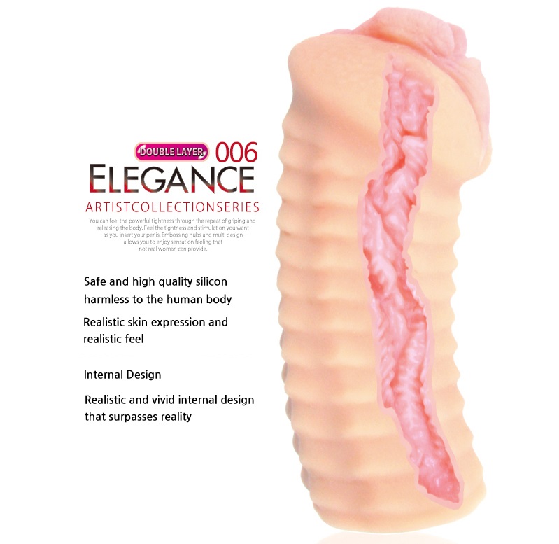 Soft mini masturbator, more than a real female vagina. Fasci... Kokos - Elegance Series 006 - Vibrating Masturbator photo-2