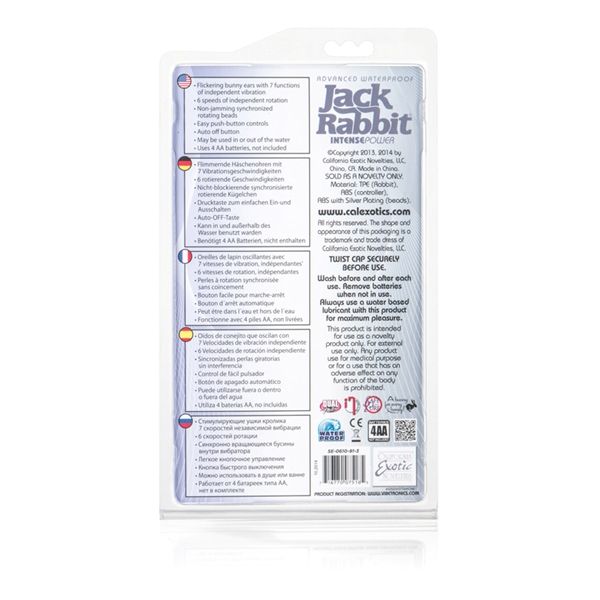 Explore your erogenous zones with the Advanced Waterproof Ja... CEN - Advanced Waterproof Jack Rabbit 3 Rows - Clear photo-7