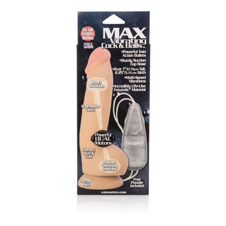 Take your pleasure to the max with the Max Vibrating Cock &a... CEN - Max Vibrating Cock & Balls - Flesh photo-5