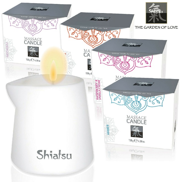 Massage candle with sensual fragrance. The melted candle wax... Shiatsu - Massage Candle Patchouli 130g photo-3