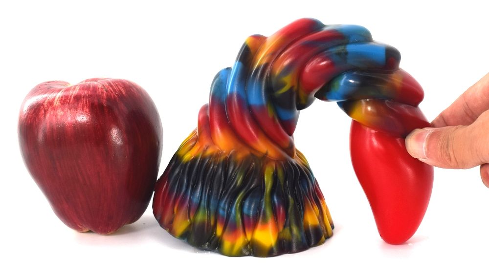 Spiral G-point anal dildo, softness, skin-friendly and flexi... FAAK - Mythical Beast Peryton Dildo - Graffiti photo-3