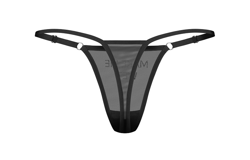 Obsessive - Violami Wet Thong - Black - L/XL 照片-6