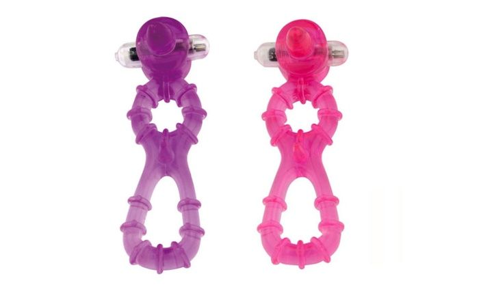 Enjoy stimulating textures with the Cock Ring. A must-have f... Aphrodisia - Beefcake Heavy Rings Vibe - Pink photo-10