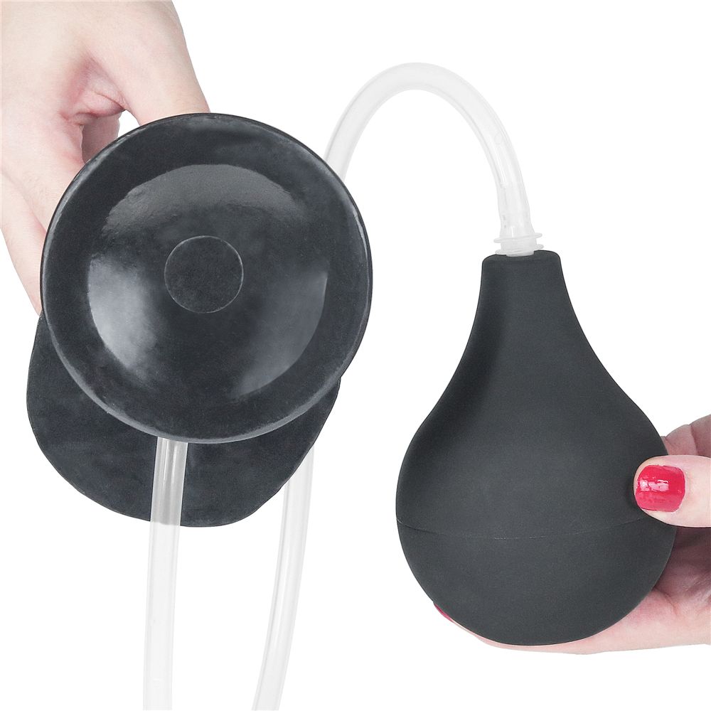 Enjoy lots of horny, squirting fun with this LoveToy squirt ... Lovetoy - 11" Squirt Extreme Dildo - Black photo-7