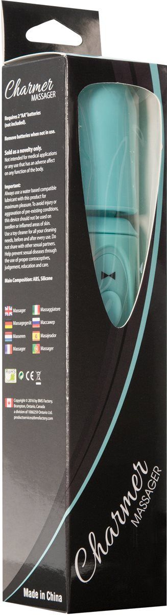The Charmer’s size and smooth round shape allow it snuggle u... Charmer - Charmer 2 Speed Cordless Massager - Teal photo-6