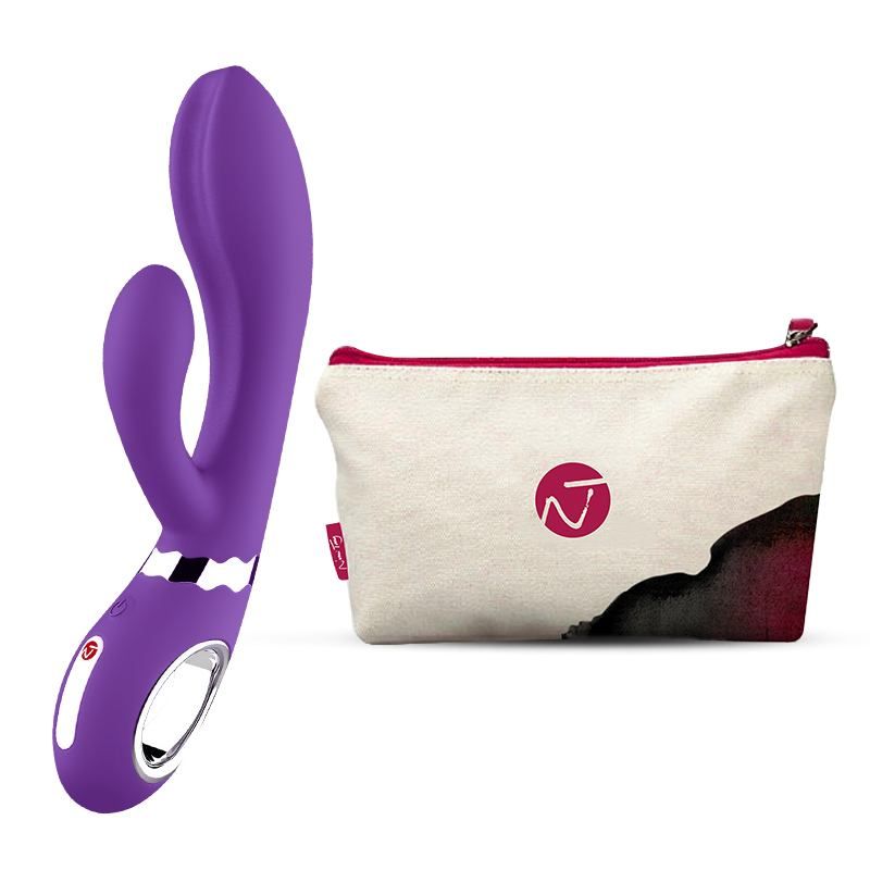 A rechargeable rabbit vibrator for G-spot and clitoral stimu... Nomi Tang - Wild Rabbit - Purple photo-9