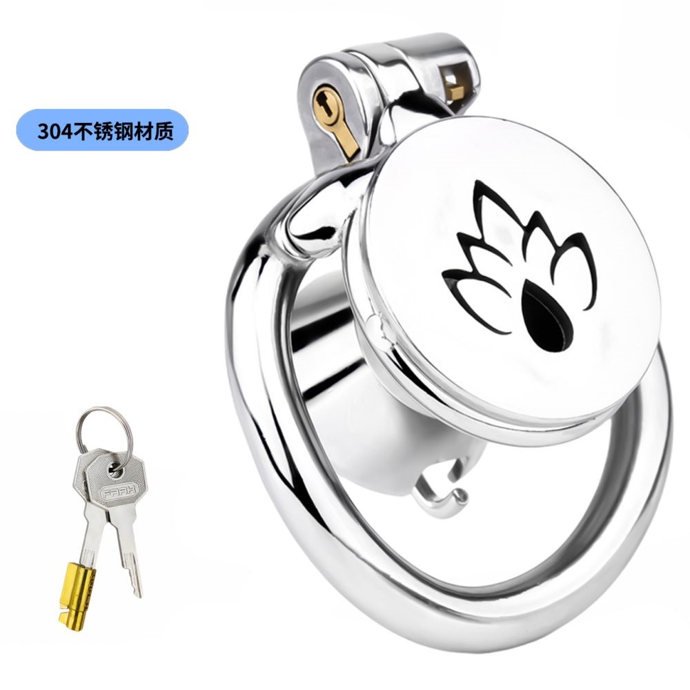 Material:304 Stainless steel
Cage length: 45mm
Cage high: 43... FAAK - Lily Flower Chastity Cage 45mm photo-14