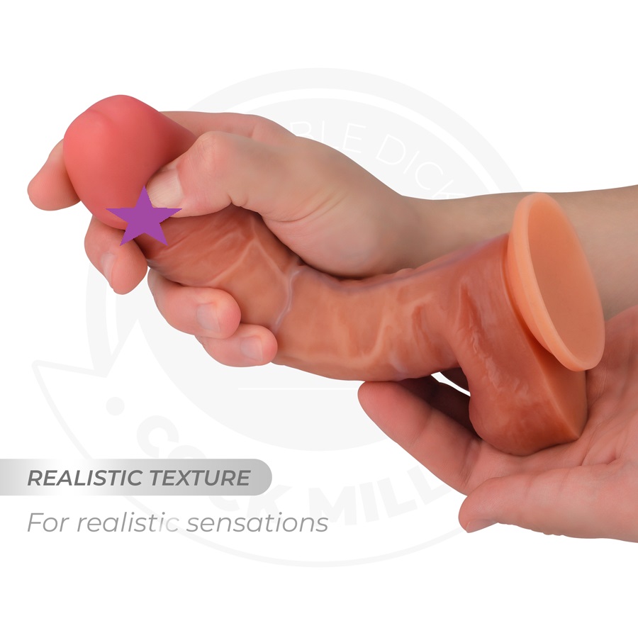 This realistic 7.5" dildo has been designed to provide ... Cock Miller - 19.3cm Realistic Dildo - Flesh photo-2