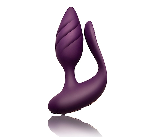 Designed for ultimate shared satisfaction Cocktail is a powe... Rocks-off - Cocktail Dual Motored Couples Toy - Burgundy photo-4