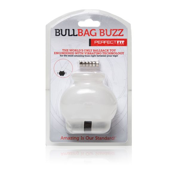 The Bull Bag Buzz is three scrotum toys in one. Simply stret... Perfect Fit - Bull Bag Buzz Stretcher - Clear photo-3
