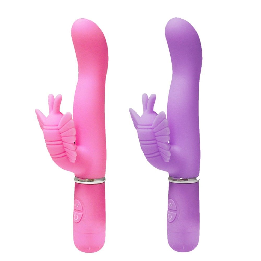The Levina Butterfly Kiss Vibrator has a beautiful butterfly... Aphrodisia - Levina Butterfly Kiss Vibrator - Purple photo-14