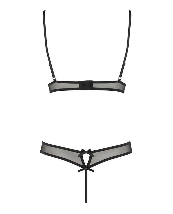 The elegant and sexy set will be the highlight of your roman... Avanua - Vendi Lingerie Set - Black - L/XL photo-5