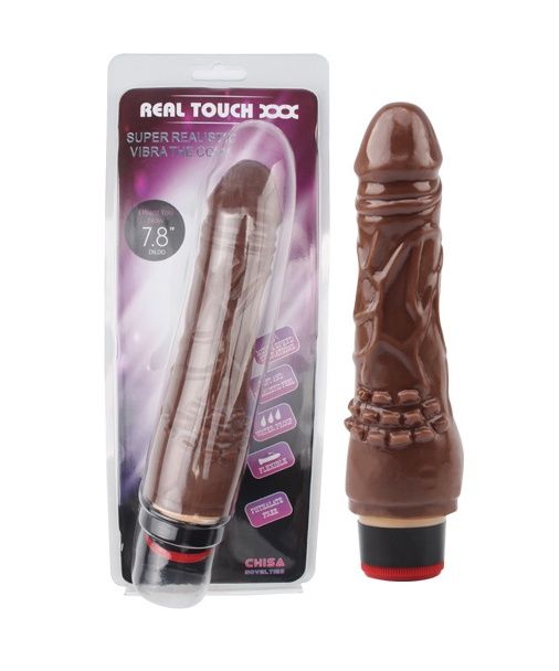 Material:TPR or T-Skin
Product Size:19cm.¢3.3cm
Product Weig... Chisa - 7.8″ Vibe Cock -Brown photo-7