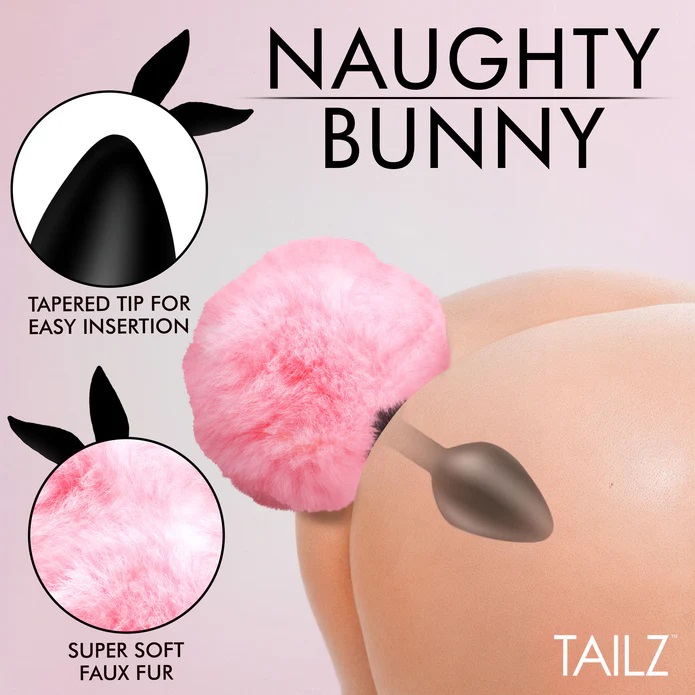 Tailz - 蓬松兔尾巴后庭塞 - 粉红色 照片-3