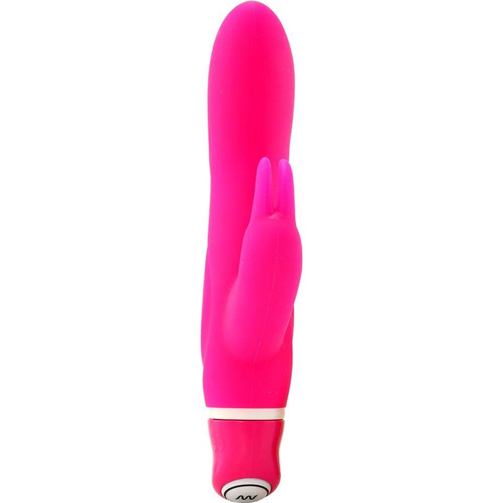 Petite, powerful silicone vibe fits in your purse and stores... Hustler - Mini Rabbit With 7 Funtions - Pink photo-2