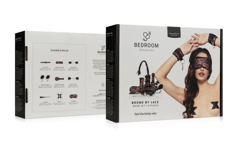 Bedroom Fantasies - Bound by Lace SM Set 9pcs - Pink Bedroom Fantasies - Bound by Lace SM Set 9pcs - Pink 照片-13