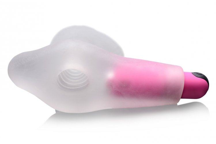 This handy Love Tunnel is designed to be inserted into your ... Frisky - 28X Filler Up Vibro Love Tunnel - Clear photo-4