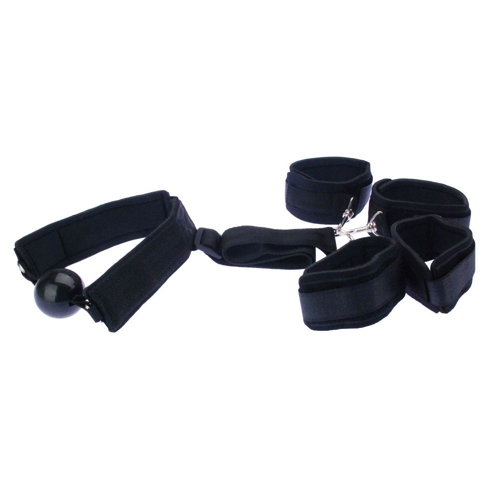Crazy. Fear and shame, despair and pleasure
It deprives bot... A-One - E-Lock Hand, Foot & Mouth Cuffs photo-4
