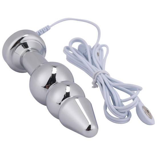 MT - Electric Shock Anal Plug & Ball Strecher 45mm photo-6