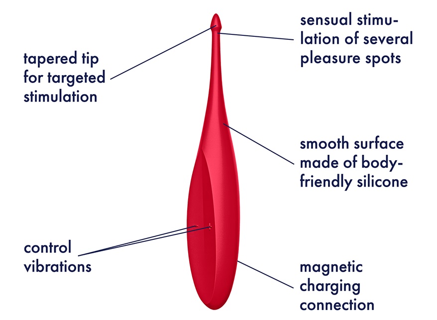The Satisfyer Twirling Fun with its intermittent, powerful, ... Satisfyer - Twirling Fun - Red photo-4