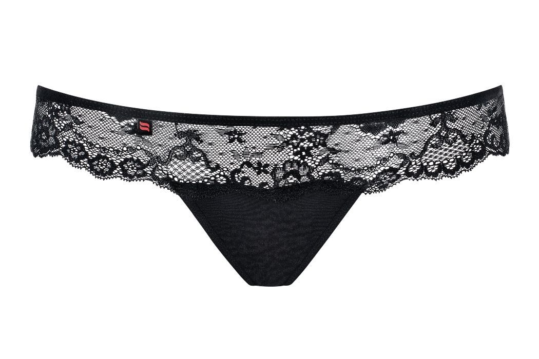 Wanna have an amazing time? Put on something that brings ple... Obsessive - Charmea Thong - Black - S/M photo-5