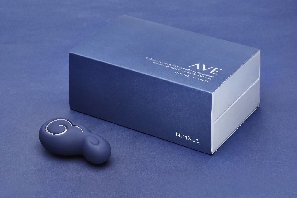 Swirling clouds sit in the palm of your hands, supple to the... Ave - Nimbus Massagers - Blue photo-3