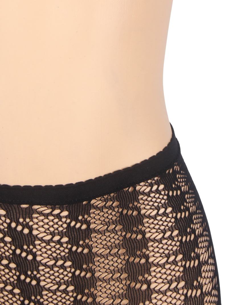 Ohyeah - Sexy Houndstooth Pantyhose - Black - S 照片-12