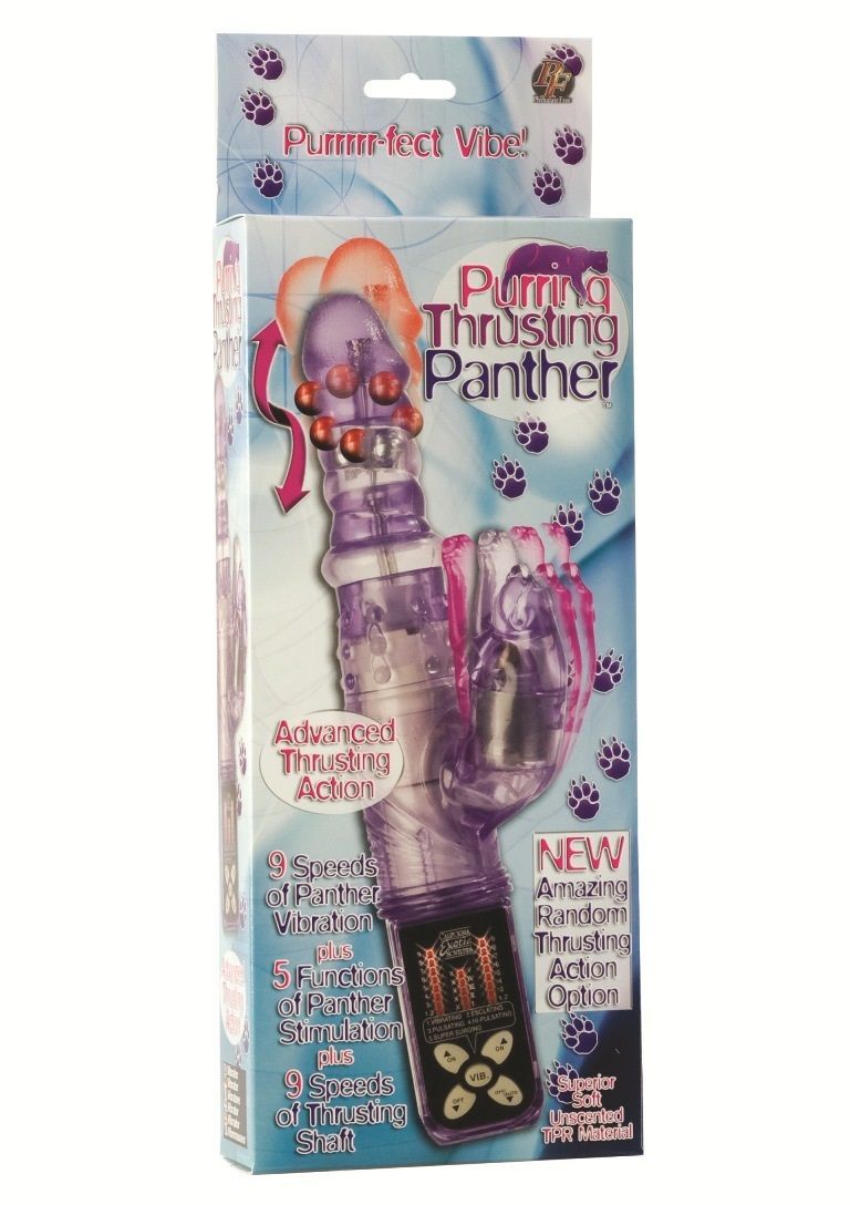 Explore your wickedly wild side with the Purring Thrusting P... CEN - Purring Thrusting Panther Vibe - Purple photo-2