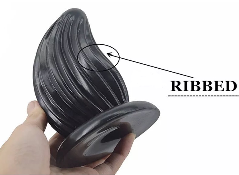 FAAK - Small Conch Anal Plug - Black photo-4