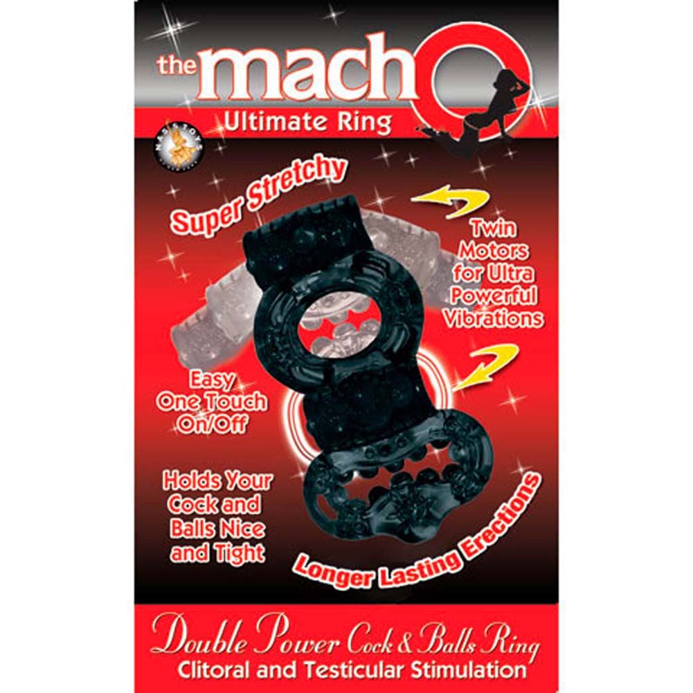 Macho Ultimate双动力公园环提供双电机超强大的振动。
保持公鸡和球好和紧。
更持久的勃起。
阴茎环尺寸... Doc Johnson - 双重震动式持久环 - 黑色 照片-2