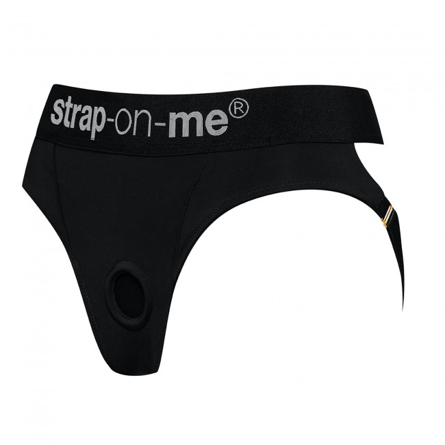 Provide sensual tension in the bedroom with this beautiful S... Strap-On-Me - Heroine Harness - Black - M photo-3