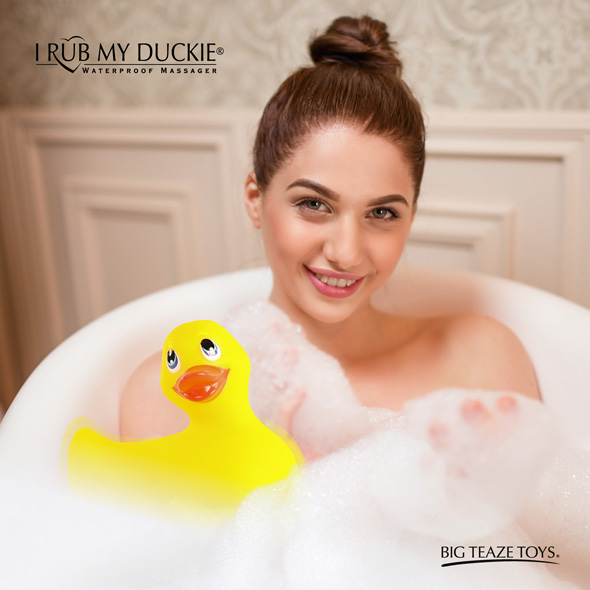 Meet this cheerful and friendly vibrating massage ducky that... Big Teaze Toys - I Rub My Duckie 2.0 Classic Massager - Yellow photo-4