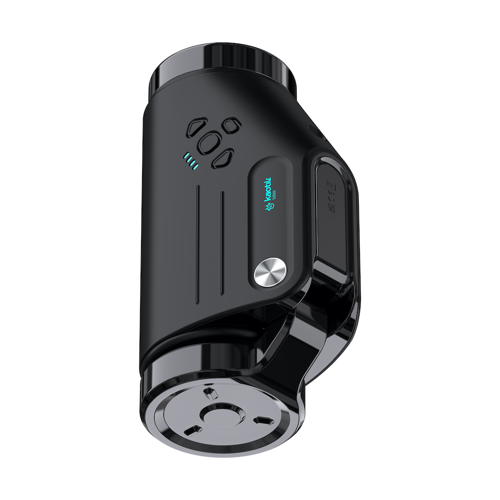 KAOTIK - The Shotty 旋转抽插震动双头智能飞机杯 - 黑色 照片-3