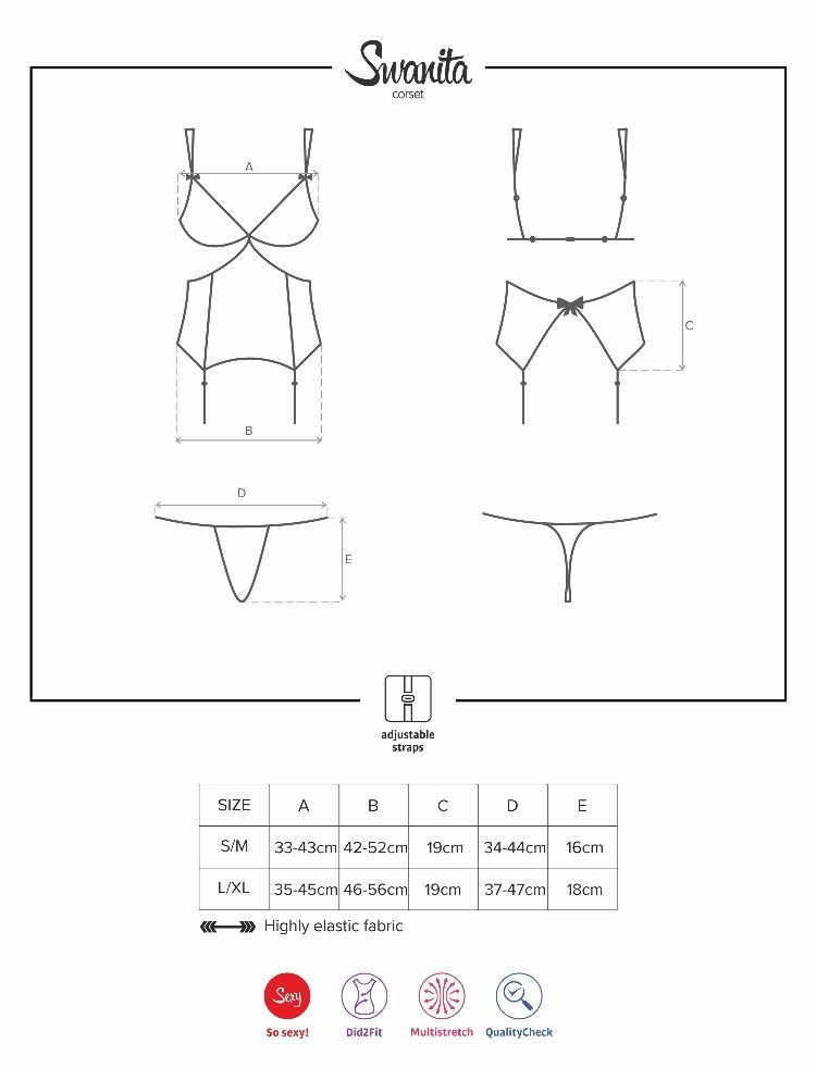Wanna feel this? Imagine yourself wearing this sexy attire a... Obsessive - Swanita Corset & Thong - White - L/XL photo-7