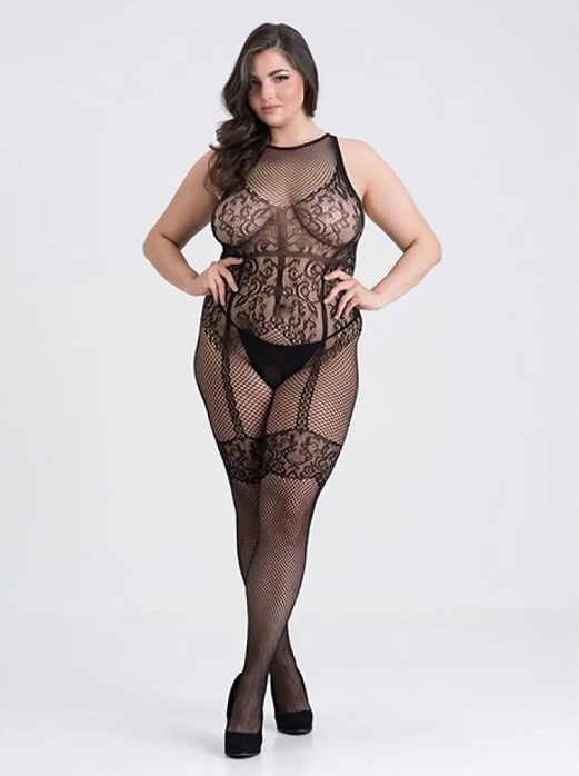 Fifty Shades of Grey - Captivate Crotchless Bodystocking - Black - Plus Size photo