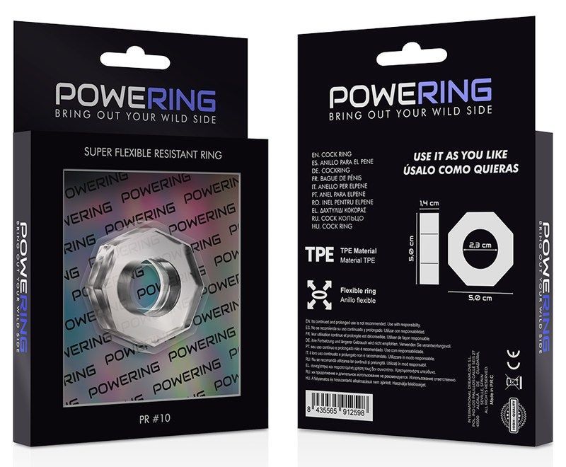 Extend the fun and make the pleasure last with this hypoalle... Powering - Super Flexible Resistant Ring PR10 - Clear photo-6
