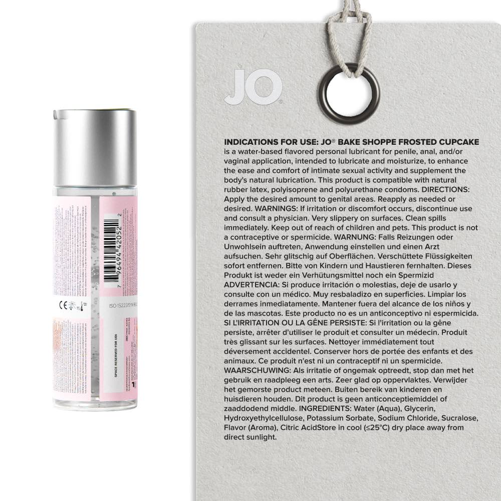 JO - H2O Bake Shoppe Frosted Cupcake Lubricant - 60ml photo-2