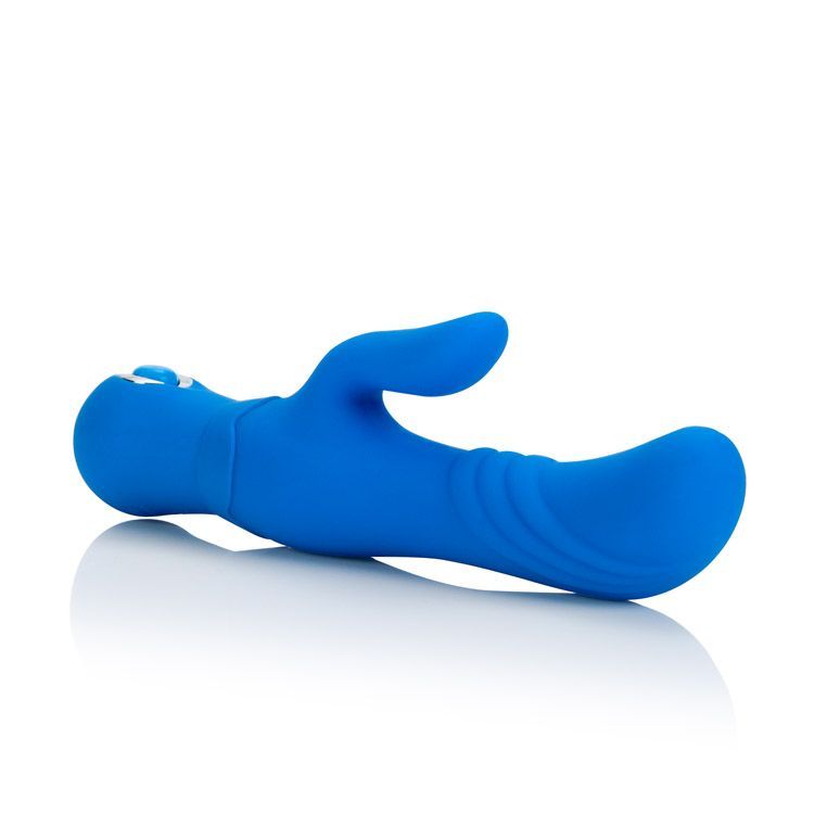 The Posh Silicone Thumper “G” packs powerful pleasure for al... CEN - Posh Thumper \"G\" Rabbit Vibrator - Blue photo-5
