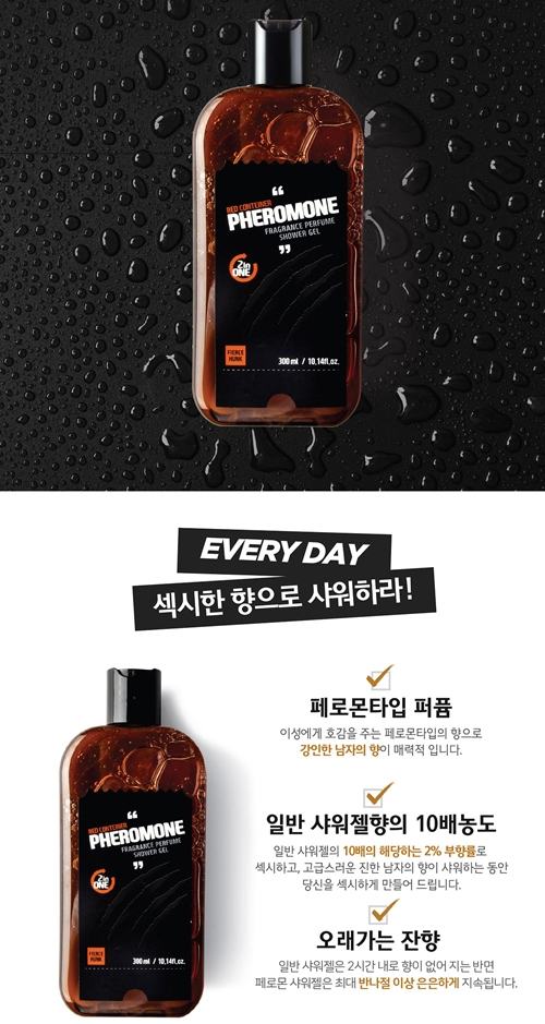 Woody, Sexy, hot, younger, smooth, passional. This is high c... Red Container - Pheromone Perfume Shower Gel Fierce Hunk - 300ml photo-2