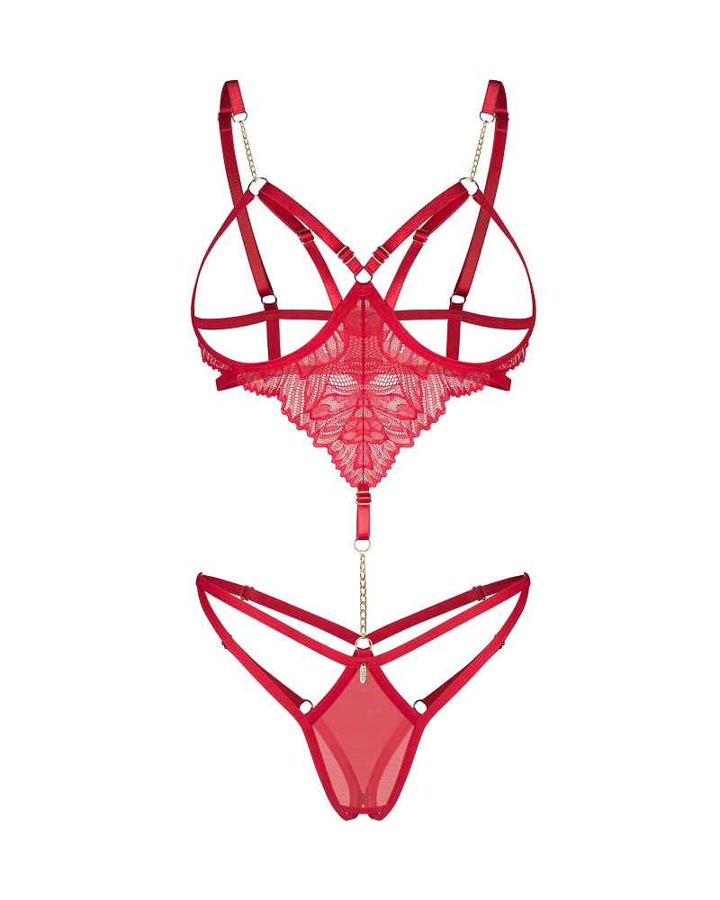 Obsessive - Matildea Teddy - Red - L/XL 照片-3