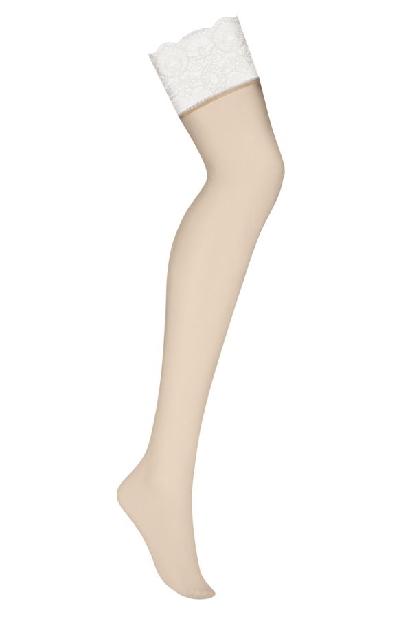 Your legs looking like a dream? Aww yeah! With these amazing... Obsessive - 853-STO-2 Stockings - White - S/M photo-7