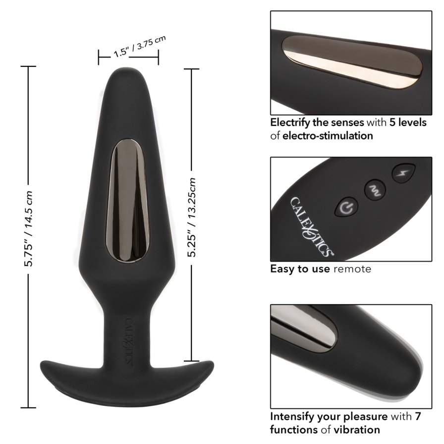 Electrify the senses with the thrilling Volt Electro-Flare. ... CEN - Volt Electro-Flare Anal Plug - Black photo-11