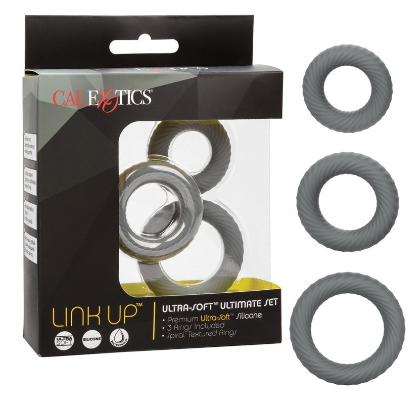 Set of 3 gradually sized premium Ultra-Soft Silicone support... CEN - Link Up Ultra-Soft Ultimate Set - Grey photo-4