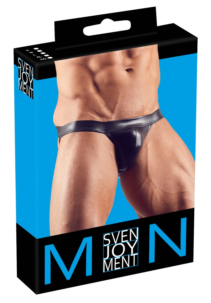 Extremely eye-catching!
Stretchy, shiny black jock. Waistban... Svenjoyment - Jockstrap - Black - S photo-6