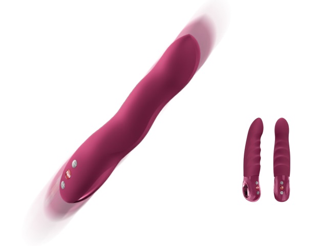Fun Factory - Stronic Wave 抽插式脉冲震动器 - 酒红色 照片-2