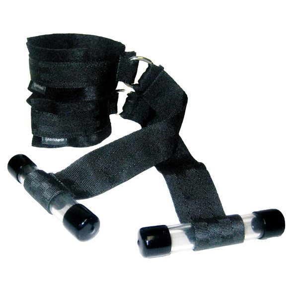 The quickest set-up ever! No installation! And, won’t leave ... Sportsheets - Door Jam Cuffs - Black photo-3