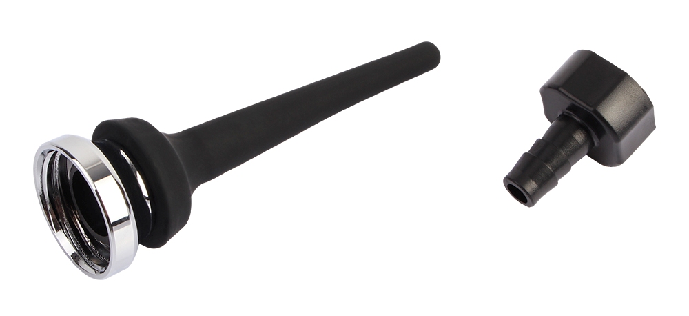 Chisa - Tapered Silicone Enema Attachment - Black photo-4